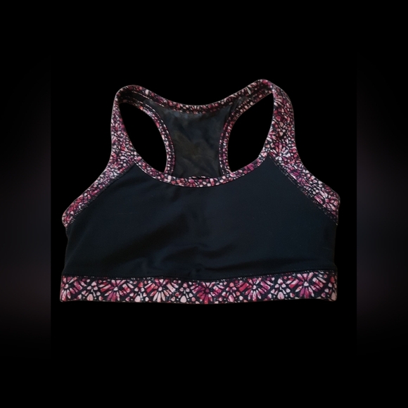 Gaiam XS Women's Black and Pink Sports Bra - Picture 8 of 9
